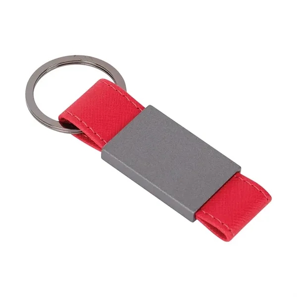 Boyd Aluminum & Leatherette Keyring - Boyd Aluminum & Leatherette Keyring - Image 8 of 9