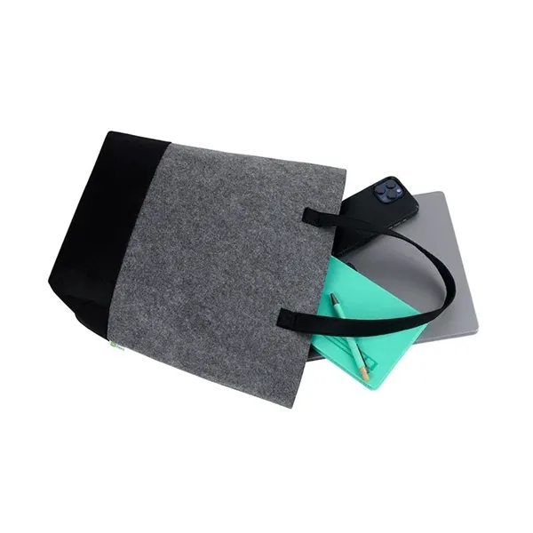 Abram RPET Felt Tote - Abram RPET Felt Tote - Image 5 of 6