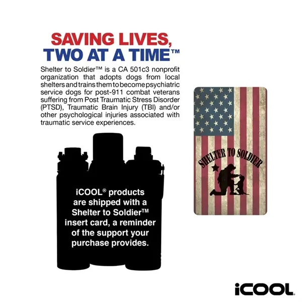 iCOOL® Lewiston 20 oz. Double Wall Stainless Steel Tumbler - iCOOL® Lewiston 20 oz. Double Wall Stainless Steel Tumbler - Image 10 of 15