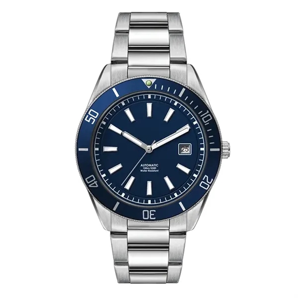 42MM STEEL SILVER CASE, 3 HAND "AUTOMATIC" MVMT, B... - 42MM STEEL SILVER CASE, 3 HAND "AUTOMATIC" MVMT, B... - Image 1 of 1