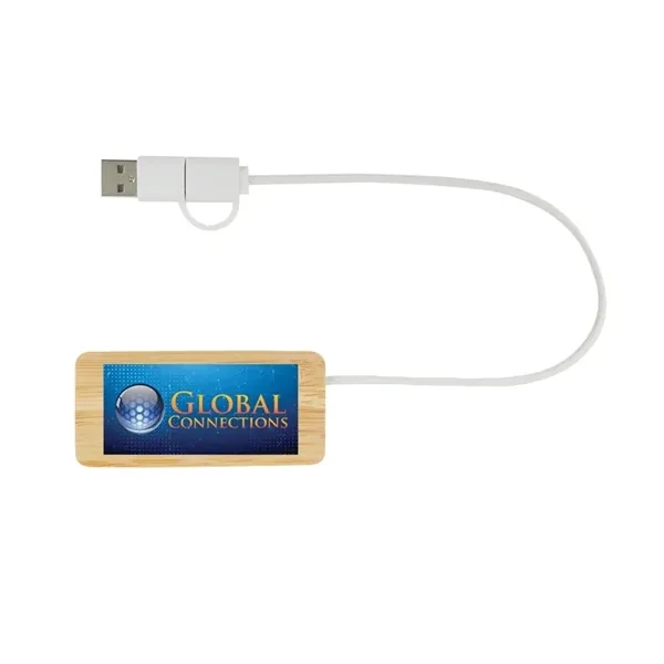Douglas Bamboo Dual USB Hub - Douglas Bamboo Dual USB Hub - Image 5 of 7