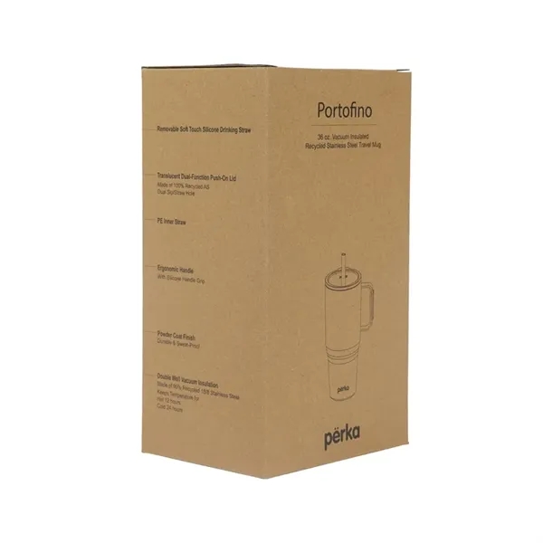 Perka® Portofino 36 oz. Double Wall Recycled Stainless St... - Perka® Portofino 36 oz. Double Wall Recycled Stainless St... - Image 1 of 44