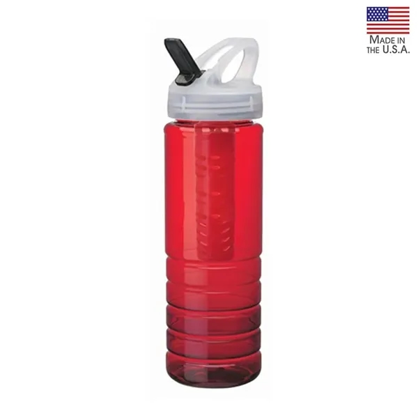 Malibu 26 oz. PET Bottle with Flip Spout & Infuser - Malibu 26 oz. PET Bottle with Flip Spout & Infuser - Image 3 of 4