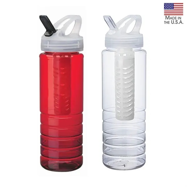 Malibu 26 oz. PET Bottle with Flip Spout & Infuser - Malibu 26 oz. PET Bottle with Flip Spout & Infuser - Image 4 of 4