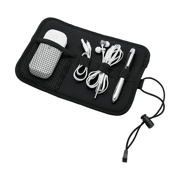 Somalia Neoprene Roll-Up Tech Organizer - Somalia Neoprene Roll-Up Tech Organizer - Image 3 of 4
