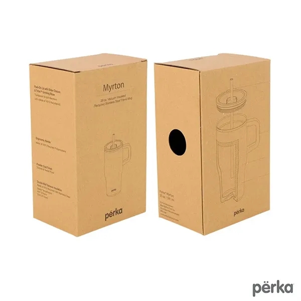 Perka® Myrton 20 oz. Double Wall, Recycled Stainless Stee... - Perka® Myrton 20 oz. Double Wall, Recycled Stainless Stee... - Image 20 of 28