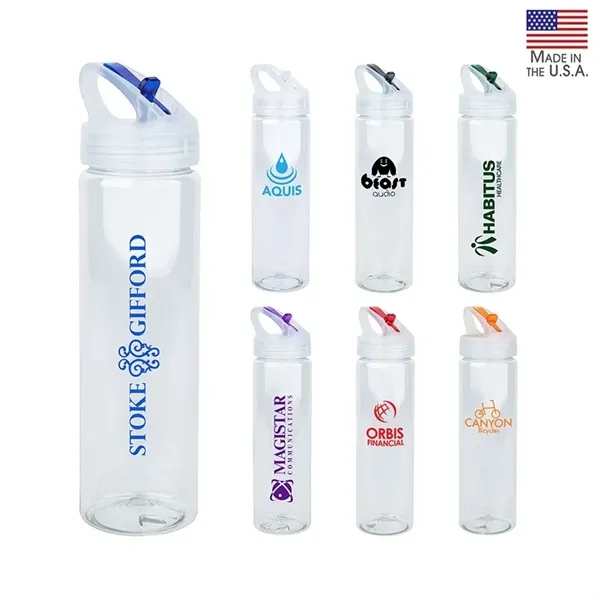 NEWPORT II 25 oz. PET Bottle with Flip Spout - NEWPORT II 25 oz. PET Bottle with Flip Spout - Image 0 of 21