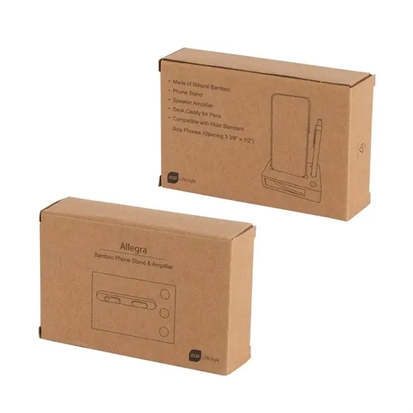 Allegra Bamboo Phone Stand & Amplifier - Allegra Bamboo Phone Stand & Amplifier - Image 5 of 6