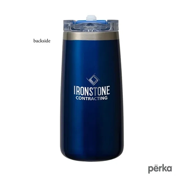 Perka® Erie 16 oz. Double Wall Stainless Steel Tumbler - Perka® Erie 16 oz. Double Wall Stainless Steel Tumbler - Image 21 of 36