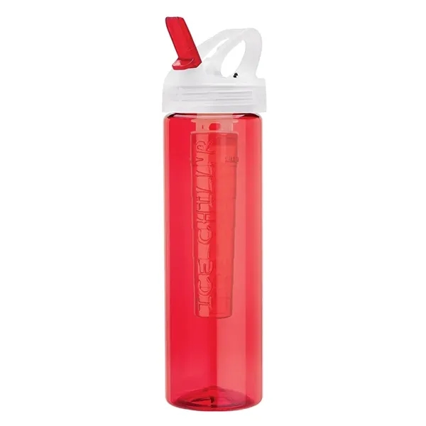 Newport 25 oz. PET Bottle with Flip Spout & Ice Stick - Newport 25 oz. PET Bottle with Flip Spout & Ice Stick - Image 6 of 7
