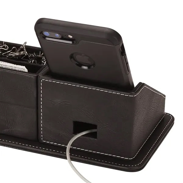 Oxford Desk Organizer w/Phone Holder - Oxford Desk Organizer w/Phone Holder - Image 3 of 6