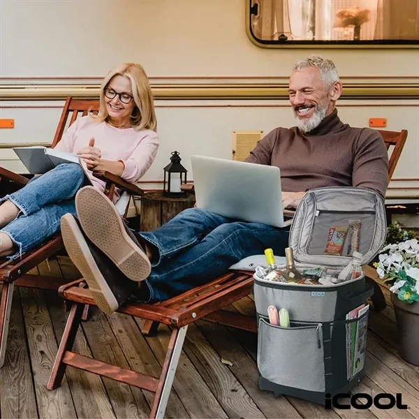 iCOOL® Riviera Rolling Cooler Bag - iCOOL® Riviera Rolling Cooler Bag - Image 5 of 7