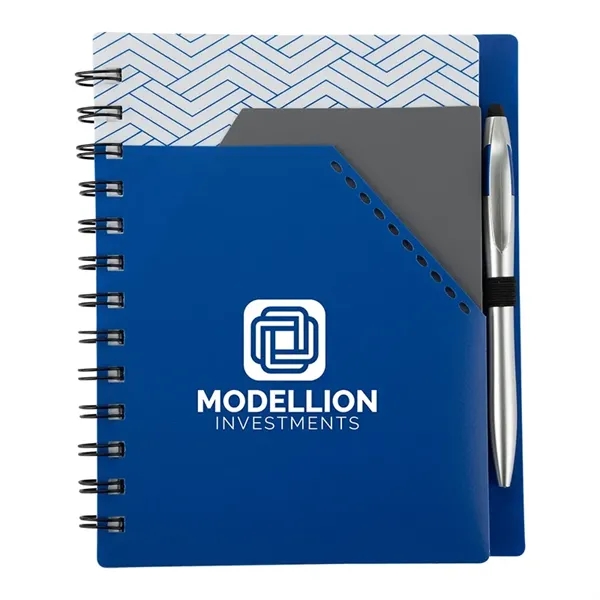 Trapezoid Junior Notebook w/ Stylus Pen - Trapezoid Junior Notebook w/ Stylus Pen - Image 9 of 12