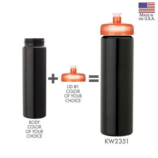 Newport 25 oz. PET Bottle with Pull Spout Lid