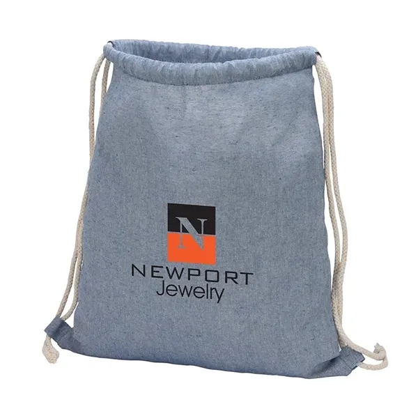 Huron Recycled Cotton Drawstring Tote - Huron Recycled Cotton Drawstring Tote - Image 5 of 11