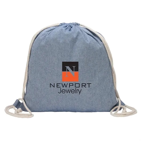 Huron Recycled Cotton Drawstring Tote - Huron Recycled Cotton Drawstring Tote - Image 6 of 11