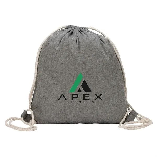 Huron Recycled Cotton Drawstring Tote - Huron Recycled Cotton Drawstring Tote - Image 10 of 11