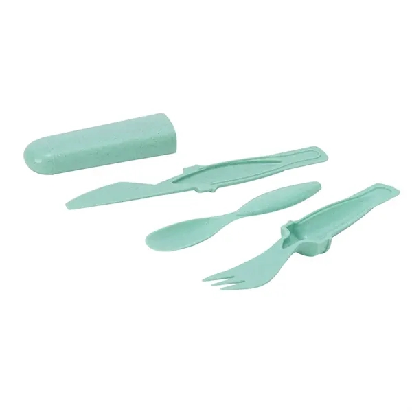 Arroyo II Bamboo Fiber Cutlery Set - Arroyo II Bamboo Fiber Cutlery Set - Image 7 of 21