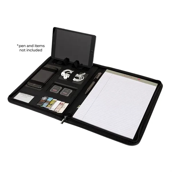 Sterling RPET Zippered Letter Size Padfolio - Sterling RPET Zippered Letter Size Padfolio - Image 4 of 7