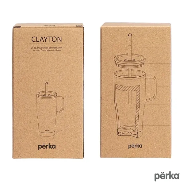 Perka® Clayton 20 oz. Double Wall, Stainless Steel Travel... - Perka® Clayton 20 oz. Double Wall, Stainless Steel Travel... - Image 10 of 13