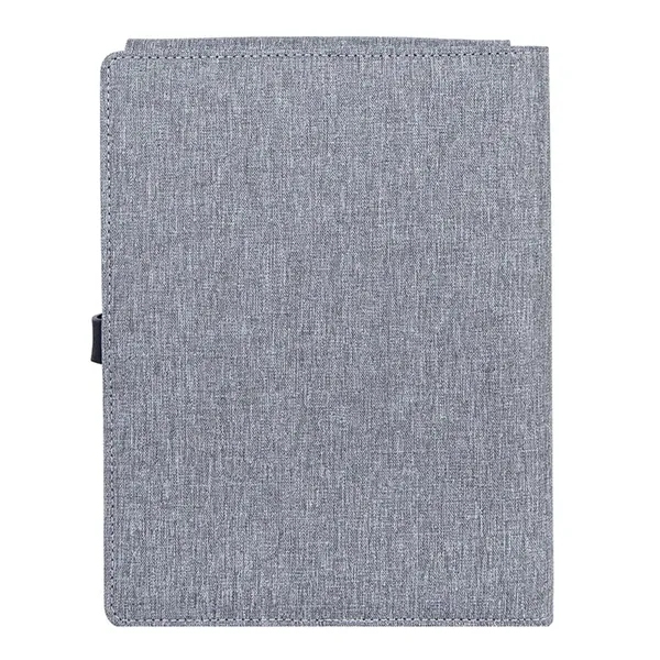 Binghamton RPET Padfolio w/ Wireless Phone Charger - Binghamton RPET Padfolio w/ Wireless Phone Charger - Image 2 of 6