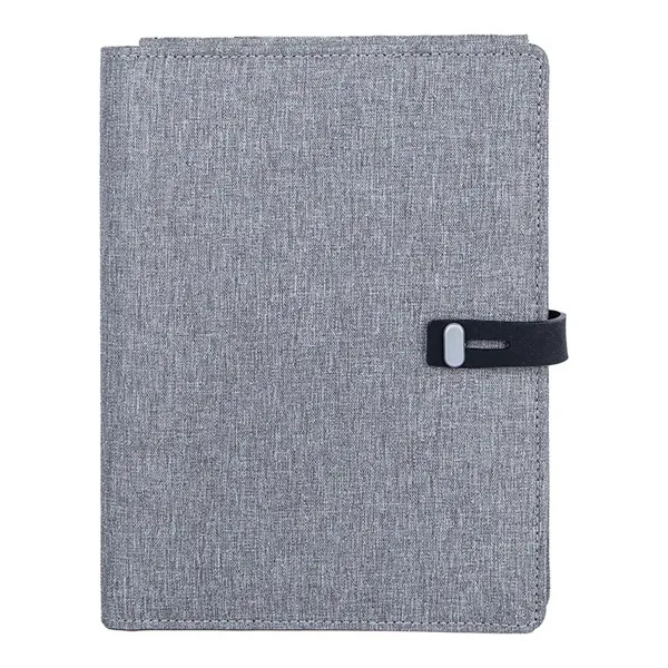 Binghamton RPET Padfolio w/ Wireless Phone Charger - Binghamton RPET Padfolio w/ Wireless Phone Charger - Image 6 of 6