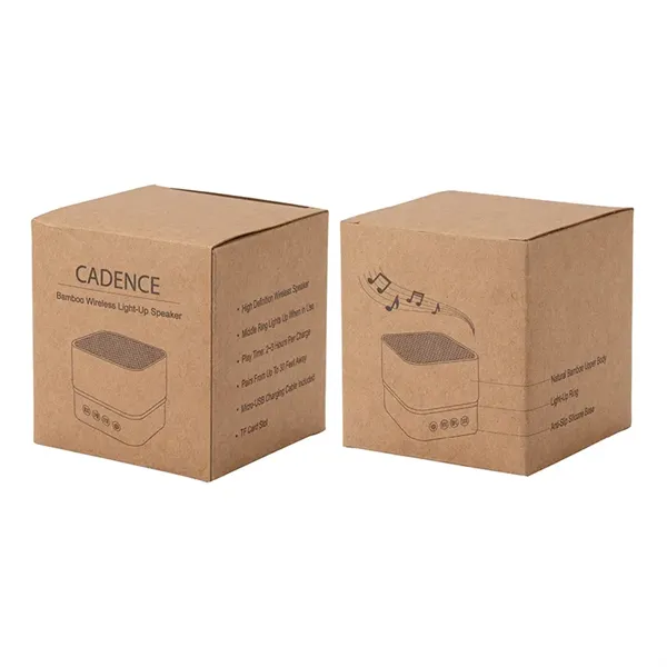 Cadence Bamboo Wireless Light-Up Speaker - Cadence Bamboo Wireless Light-Up Speaker - Image 5 of 6