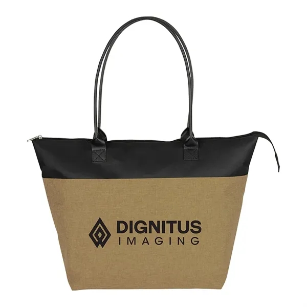 Abigail Two-Tone Tote Bag - Abigail Two-Tone Tote Bag - Image 4 of 8