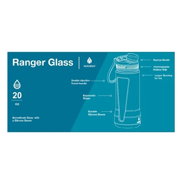 Manna™ 20 oz. Ranger Glass Bottle - Manna™ 20 oz. Ranger Glass Bottle - Image 10 of 12