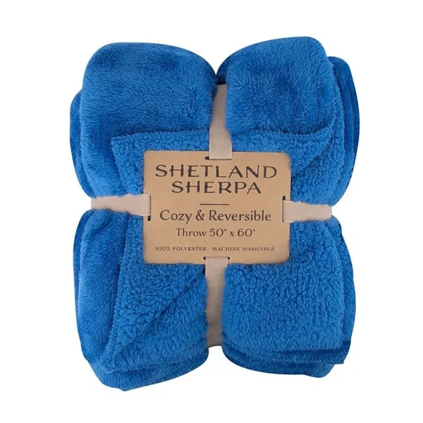 Shetland Sherpa 50 x 60 Reversible Blanket - Shetland Sherpa 50 x 60 Reversible Blanket - Image 13 of 36