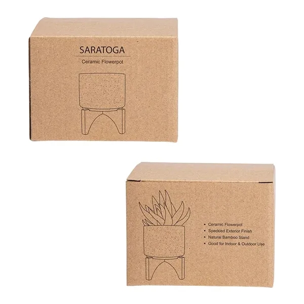 Saratoga Ceramic Flower Pot - Saratoga Ceramic Flower Pot - Image 6 of 13