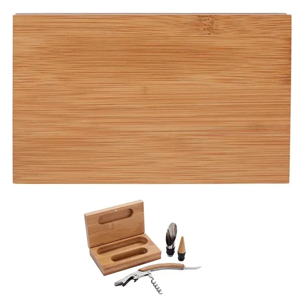 Bel Vino 2-Piece Bamboo Wine Set - Bel Vino 2-Piece Bamboo Wine Set - Image 4 of 4