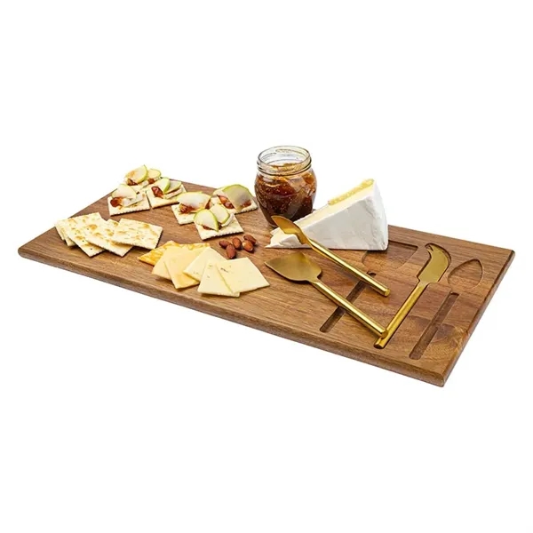 Wright 4-Piece Acacia Wood Serving Set - Wright 4-Piece Acacia Wood Serving Set - Image 5 of 7