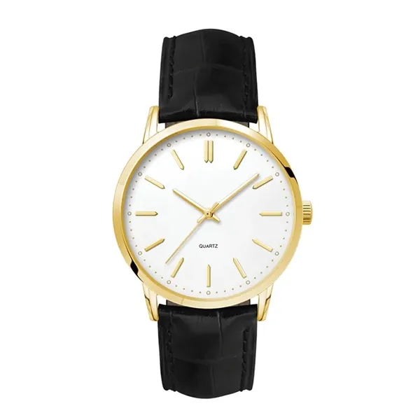 Men's Metal Case 3-Hand movement Men's Gold Plated Metal ... - Men's Metal Case 3-Hand movement Men's Gold Plated Metal ... - Image 1 of 1