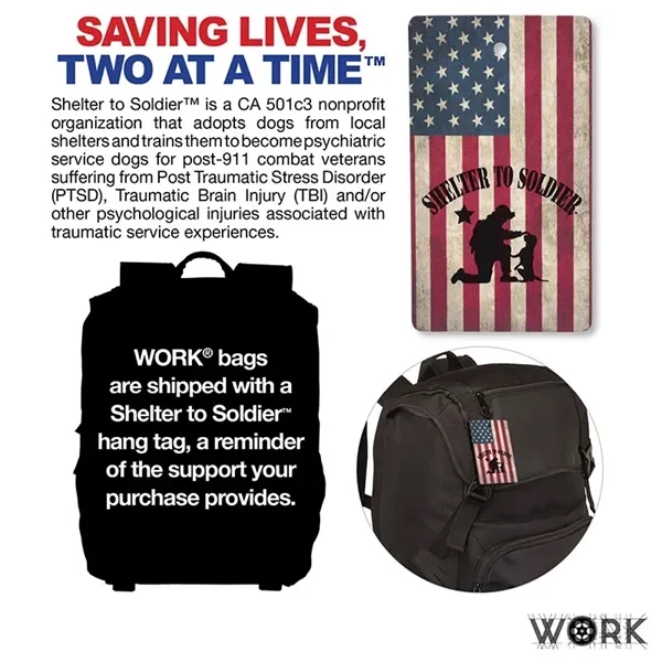 WORK® Birmingham RPET Backpack - WORK® Birmingham RPET Backpack - Image 9 of 10