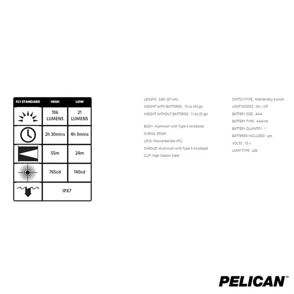 Pelican™ 1910 Personal Flashlight - Pelican™ 1910 Personal Flashlight - Image 6 of 8