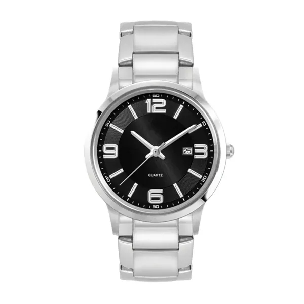 Ladies Black Case Watch Ladies Silver Stainless Steel Cas... - Ladies Black Case Watch Ladies Silver Stainless Steel Cas... - Image 2 of 2