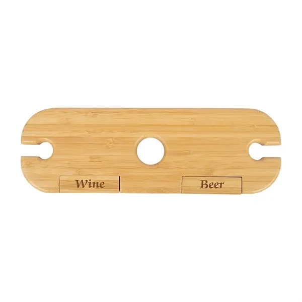 Temecula 3-Piece Bamboo Wine Caddy - Temecula 3-Piece Bamboo Wine Caddy - Image 5 of 5