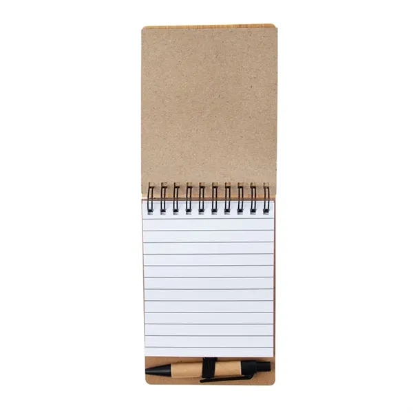 Ridgecrest 3-in-1 Bamboo Jotter w/Pen - Ridgecrest 3-in-1 Bamboo Jotter w/Pen - Image 4 of 6