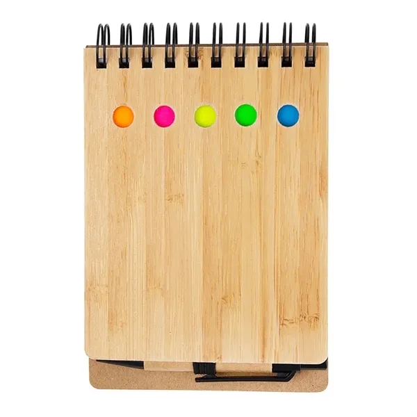 Ridgecrest 3-in-1 Bamboo Jotter w/Pen - Ridgecrest 3-in-1 Bamboo Jotter w/Pen - Image 6 of 6