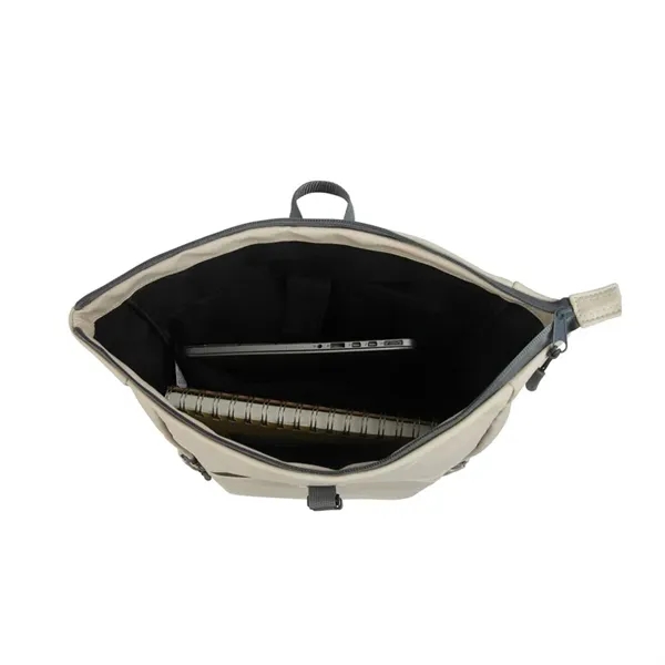 Casey PU Roll-Top Laptop Backpack - Casey PU Roll-Top Laptop Backpack - Image 11 of 14