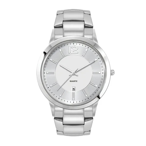 Men's Silver Stainless Steel 3 Hand Men's Silver Stainles... - Men's Silver Stainless Steel 3 Hand Men's Silver Stainles... - Image 2 of 2