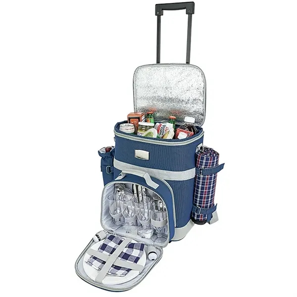Haywood 4 Person Trolley Picnic Bag - Haywood 4 Person Trolley Picnic Bag - Image 4 of 9