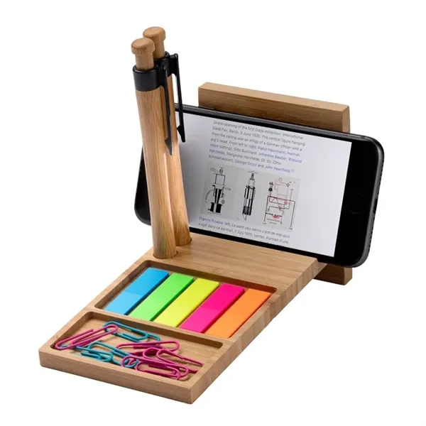 Forest Bamboo Desk Organizer - Forest Bamboo Desk Organizer - Image 4 of 6