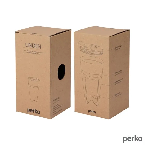Perka® Linden 14 oz. Double Wall Ceramic Tumbler w/ Stain... - Perka® Linden 14 oz. Double Wall Ceramic Tumbler w/ Stain... - Image 8 of 18