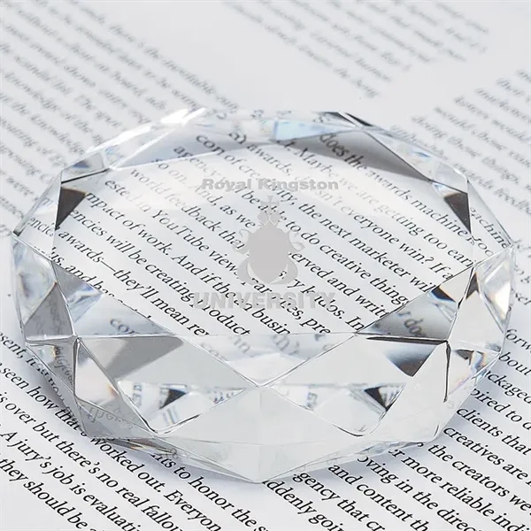 Rimini Gem Cut Crystal Paperweight - Rimini Gem Cut Crystal Paperweight - Image 4 of 7