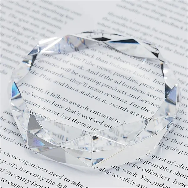 Rimini Gem Cut Crystal Paperweight - Rimini Gem Cut Crystal Paperweight - Image 5 of 7