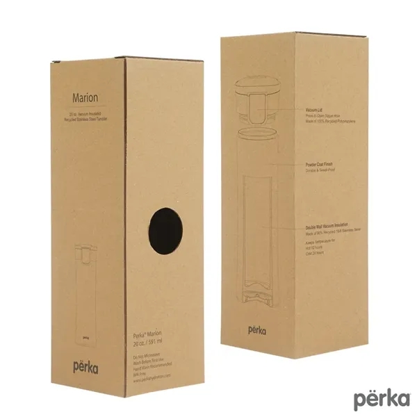 Perka® Marion 20 oz. Double Wall Recycled Stainless Steel... - Perka® Marion 20 oz. Double Wall Recycled Stainless Steel... - Image 7 of 18