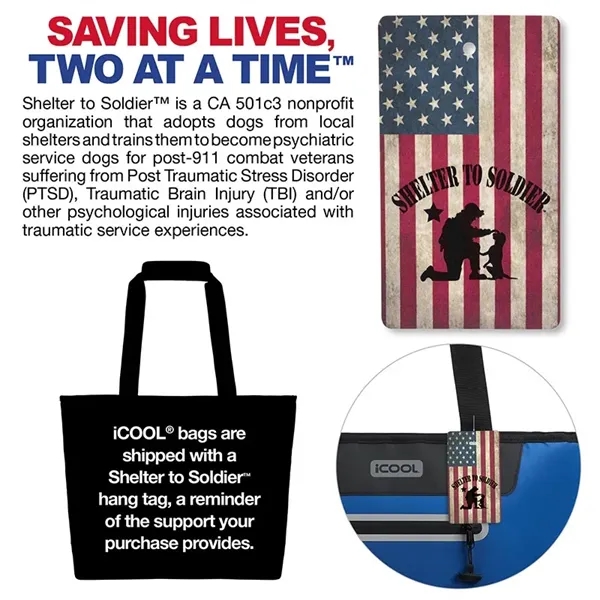 iCOOL® Vail 30-Can Cooler Tote Bag - iCOOL® Vail 30-Can Cooler Tote Bag - Image 17 of 18