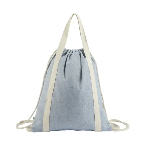 Renew II 9 oz. Recycled Cotton Drawstring Bag - Renew II 9 oz. Recycled Cotton Drawstring Bag - Image 9 of 10